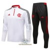 CR Flamengo Trainings Sweatshirt Pak Quarter-zip 2021-22 Witte - Heren